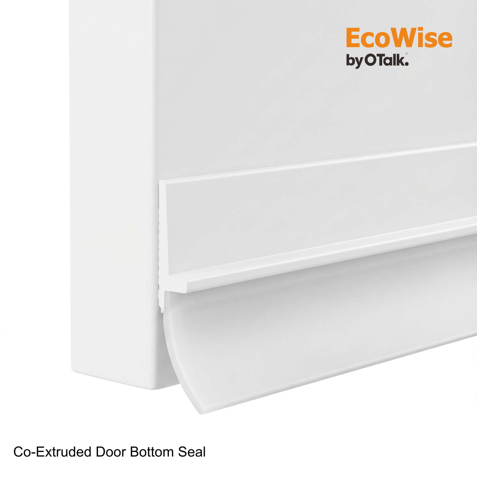 Door bottom sealing sweep for soundproofing